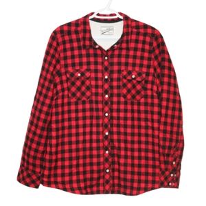 2/$30 🏷 BC Clothing Buffalo Plaid Fleece Lined Jacket Size XL